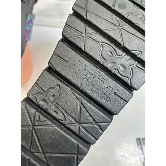 Alegria Sandals Fabric Twist Mylee Itchycoo Adjustable Size 38 8-8.5 - Picture 12 of 16